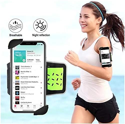 Ponte de ondas de caixa para o Realme C21 - Braçadeira Flexsport, braçadeira ajustável para treino e correr para o Realme C21 - Stark