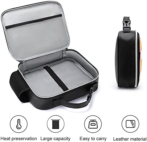 Bold Harlequin Reutilable almoça bolsa de lancheira isolada recipiente de lancheira para viagens de piquenique de trabalho com alça