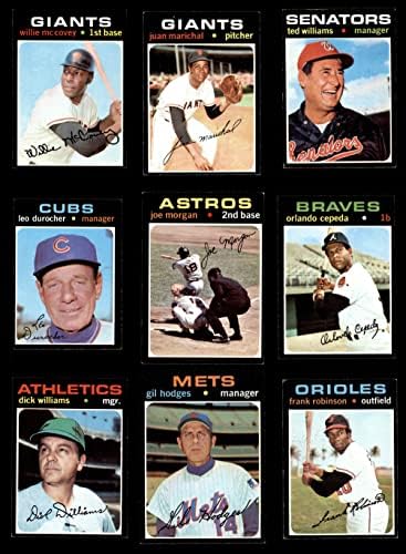 1971 Topps Baseball Complete Conjunto Ex/Mt