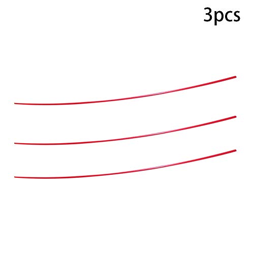 Bettomshin 3pcs pom hastes de poli -simetileno 6mm/0,24 diâmetro externo 1m/3,28 pés comprimento redondo bastão dura engenharia barras redondas de plástico vermelho