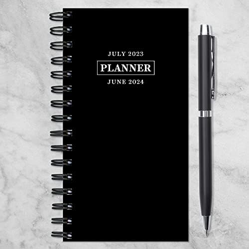 TF Publishing July 2023 - junho de 2024 Night Night Small Weekly Monthly Planner | Planejador Acadêmico 2023-2024 | Calendário
