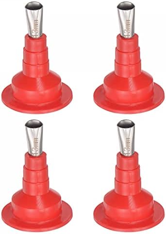 Adaptador de bico UXCELL 4 PCS, Aplicador de bico de calafetagem reutilizável de 13 mm de largura para pistola de calafetagem de salsichas