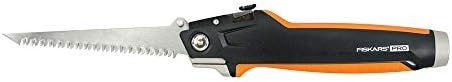 Fiskars 770060-1001 Faca de utilidade do Drywaller Pro, laranja/preto