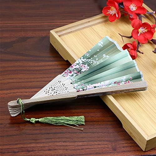 Fãs de Atongham Gravados Fã Fan Floral Fã vintage Silk Fãs de mão personalizados personalizados fãs de casamento de tecido de seda personalizado