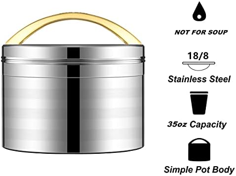 Recipiente de alimentos isolados de moffeio para comida quente 2 compartimentos almoço térmica boca larga 304 jarra de alimentos a vácuo de aço inoxidável 35oz