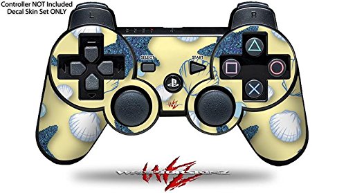 SKETTORSKINZ Decalque estilo Skin Compatível com Sony PS3 Controller - Starfish and Sea Shells Sol amarelo