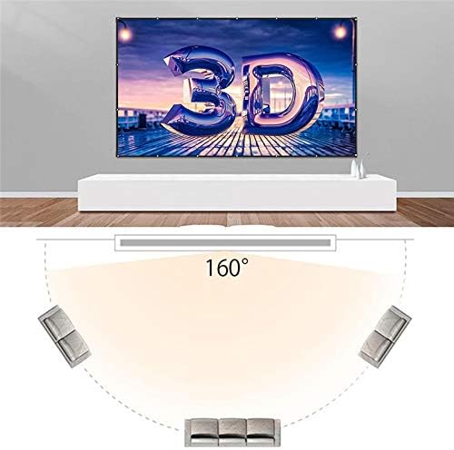 CXDTBH 120 polegadas de filme dobrável Tela do projetor 16: 9 pano de fundo para viajar home theater dlp white no vincos