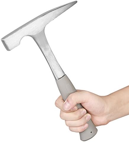 Efficere 22 onças All Steel Rock Pick Hammer com ponta pontiaguda, comprimento total de 11 polegadas | Essencial