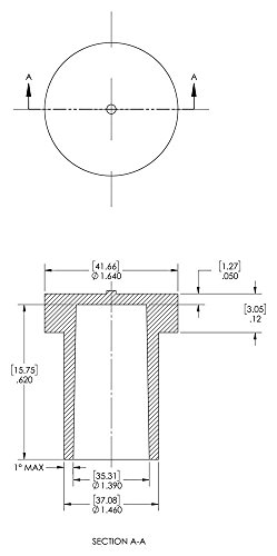 CAPLUGS QAS13847CQ1 CONECTOR ELÉTRICO PLÁSTICO CAP AS138-47C, E/VAC, atende à nova Especificação Aeroespacial SAE AS85049/138.