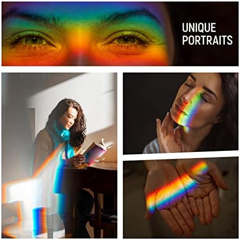 Neewer 2,4 polegadas/6cm Prism triangular, vidro óptico de cristal k9 para fotografia de prisma, arco -íris efeitos fotográficos