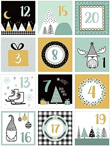 24 Advents Square Advent Stickers - Imagine o Natal