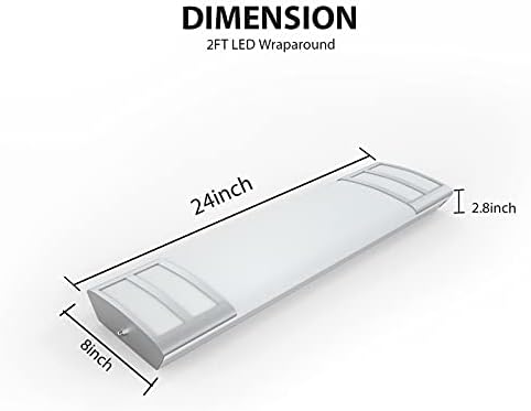 Luminária de 2 pés LED 20W, 2200lm, 4000k Branco neutro, 2 pés LED LED LIMEL LED LUZES LUZES DE CONUTA