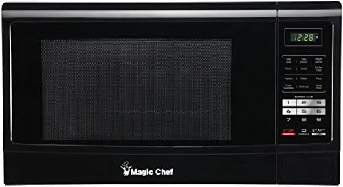 Chef Magic MCM1611B 1100W Oven, 1,6 cu. ft, microondas pretas