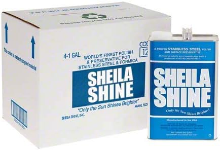 Sheila Shine Stainless Stone Aceler & Polish, 1 Gal Can, 4 por caixa