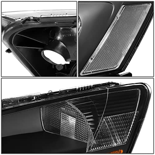 Compatível com Honda Accord 7th Gen UC1 Black Clear Firllight DRL Strip + 9006 LED Conversão Kit Fan