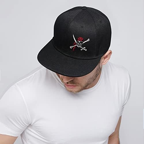 Chapéus snapback para homens chapéus planos Bill Brim Black Chap