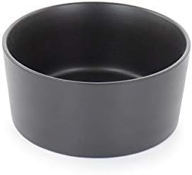 Elama Luxmatte Contemporary Dinnerware Conjunto, 20 peças, preto