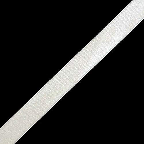 H7070/10 Off White delicado delicado liso de malha plana elástica - 10mmw - 10 metros