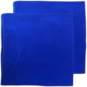 Sacos com zíper de armazenamento prateado 18 x18 2pcs, tecido de veludo azul anti maço