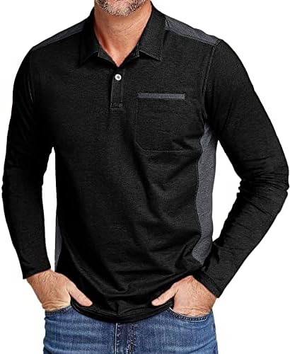 Camisa de pólo de golfe masculina