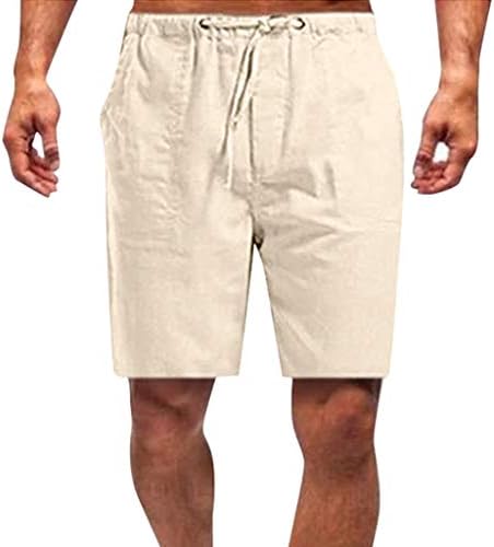 Shorts curtos shorts soltos lascas de cordas altas elásticas de cintura casual sólida com bolsos calças de cintura de cintura