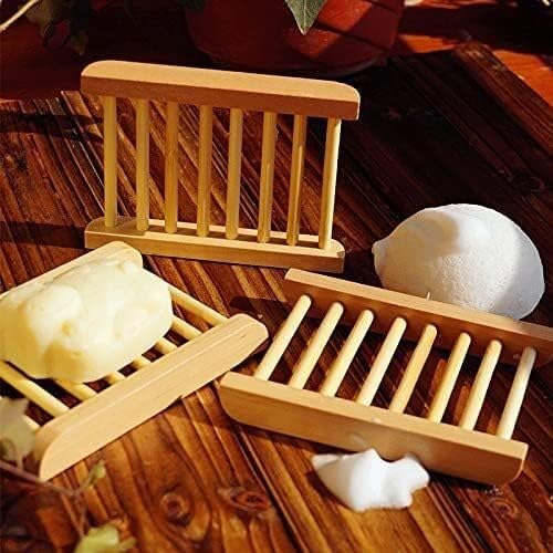 Caixa de sabão noolar, caixa de sabão, sabonetes de bambu de madeira pratos
