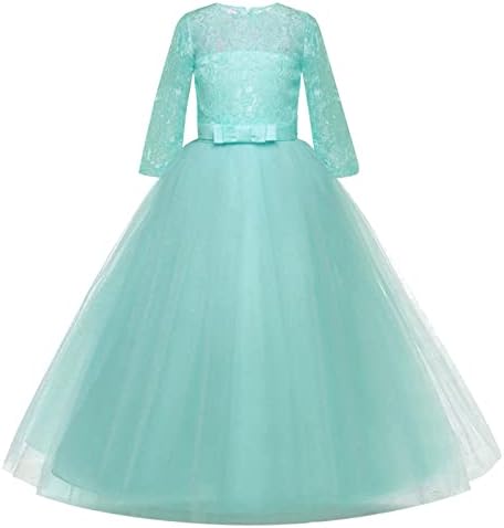 Princesa de festa de festa formal para crianças vestidos de tule de tule wedding flor bufky primeiro aniversário