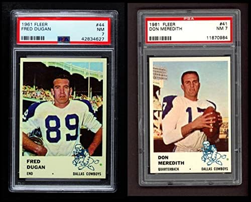 1961 FLEER DALLAS COWBOYS Equipe Dallas Cowboys NM Cowboys