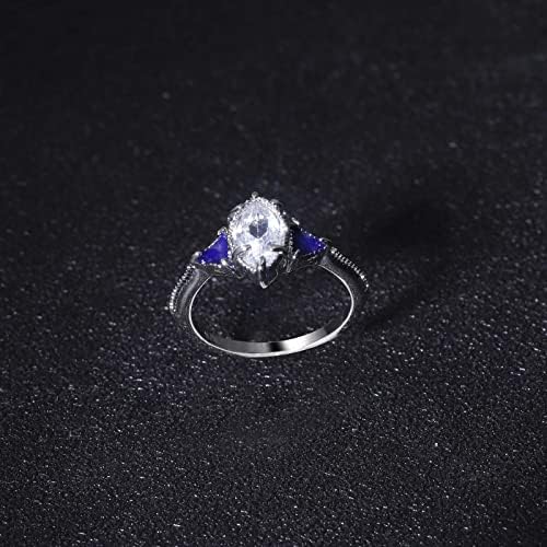 2023 Novo anel de zircão engajado anel de cavalo de moda redonda brilhante para mulheres joias jóias olho de olho limpo Ringos resina Tamanho 9
