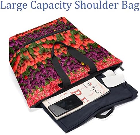 Lancheira tbouobt para homens, lancheiras isoladas, lancheiras reutilizáveis ​​para trabalho e viagens, tulipa de cor da primavera