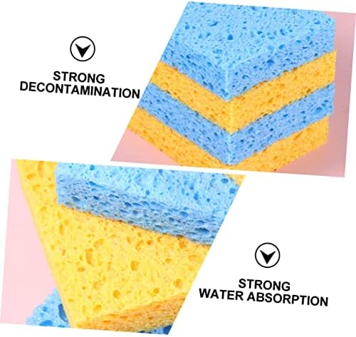 Luxshiny 6pcs Esponja de limpeza de esponja para uso doméstico Esponjas de esponjas de esponjas não arranhões esponjas