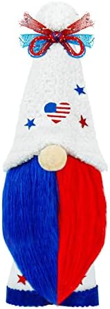 Ornamento de Natal Pretty Patriótico 4 de julho Gnome Doll Independence Day Gnome Prese