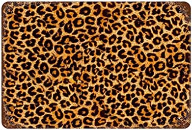 Impressão de leopardo de animal imagens de metal retro imagens penduradas imagem de impressão Pôster Placa de ferro de ferro