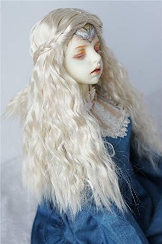 JD119 8-9 polegadas de 21-23cm de comprimento Princess Doll Wigs 1/3 SD MOHAIR BJD WIGS ACESSÓRIOS DE DOLL VINIL