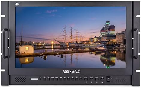 FEELWORLD P173-9HSD-RM 7RU MONITOR DO RACK RACK RACK RACK RACK Diretor LCD com Full HD 1920 × 1080 3G-SDI HDMI YPBP