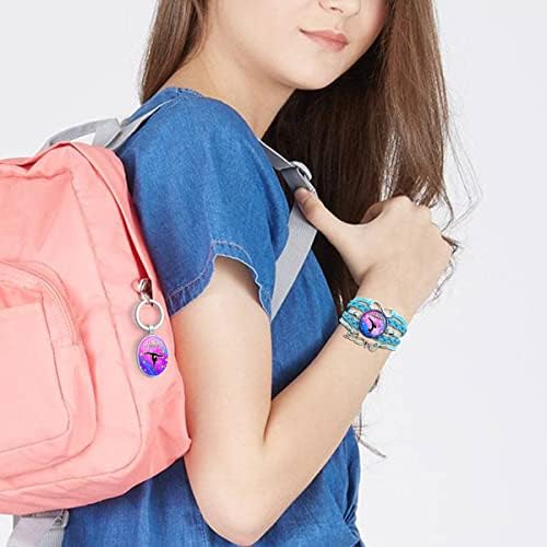 TOLONDINA Ginástica Bolsa Bolsa de Saco de Saco de Sackpack Sackpack adesivos de Backpack ChainChains Bracelets laços de cabelo 6 PCs