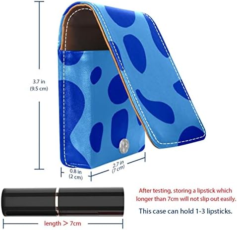 Caixa de batom de Oryuekan, bolsa de maquiagem portátil fofa, bolsa cosmética, organizador de maquiagem do porta -maquiagem, padrão