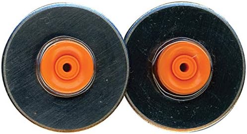 Fiskars 157390-1001 Lâminas de substituição rotativa de titânio, 28mm, 2 pacote, prata/laranja