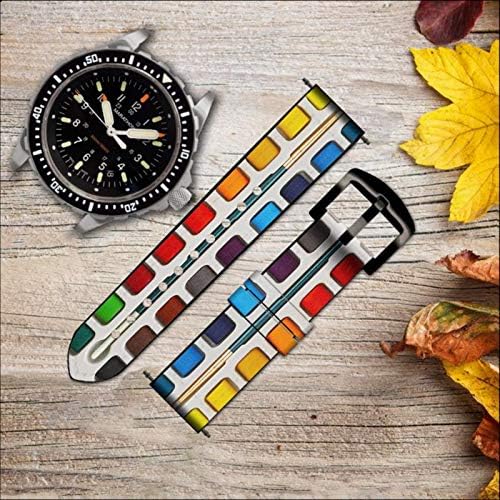 CA0631 Conjunto de tinta em aquarela e cinta de banda de relógio inteligente de silicone para smartwatch smartwatch smart watch size tamanho