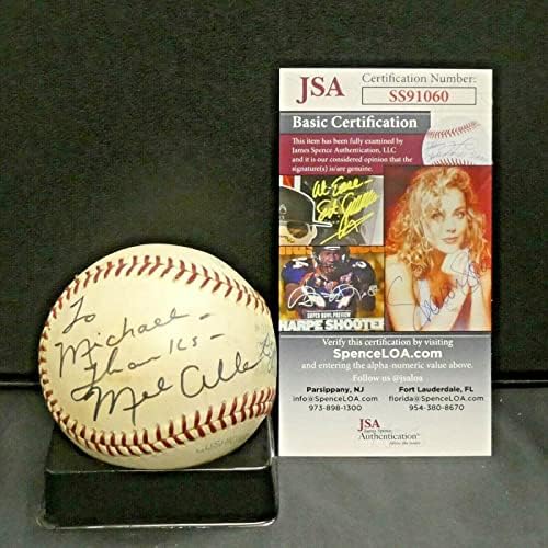 Mel Allen Reggie Jackson Joe Torre assinou o oficial de beisebol oficial com JSA CoA - Bolalls autografados