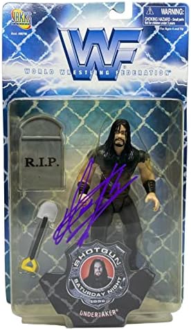 O Undertaker assinou a espingarda Saturday Night 1998 Ação Figura JSA WIT418002 - Figuras de luta livre