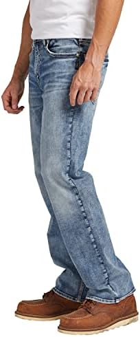 Silver Jeans Co. Zac masculino Relaxed Fit Legal Leg Jeans