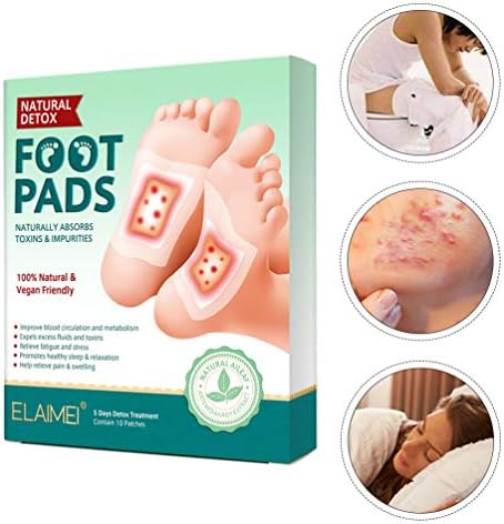 Excetty 10pcs Wormwood Ginger Foot Pad Pad Pap Pad Cuidado Cuidado do Body Cuidado Págha e Cuidados Corporal Para Melhor