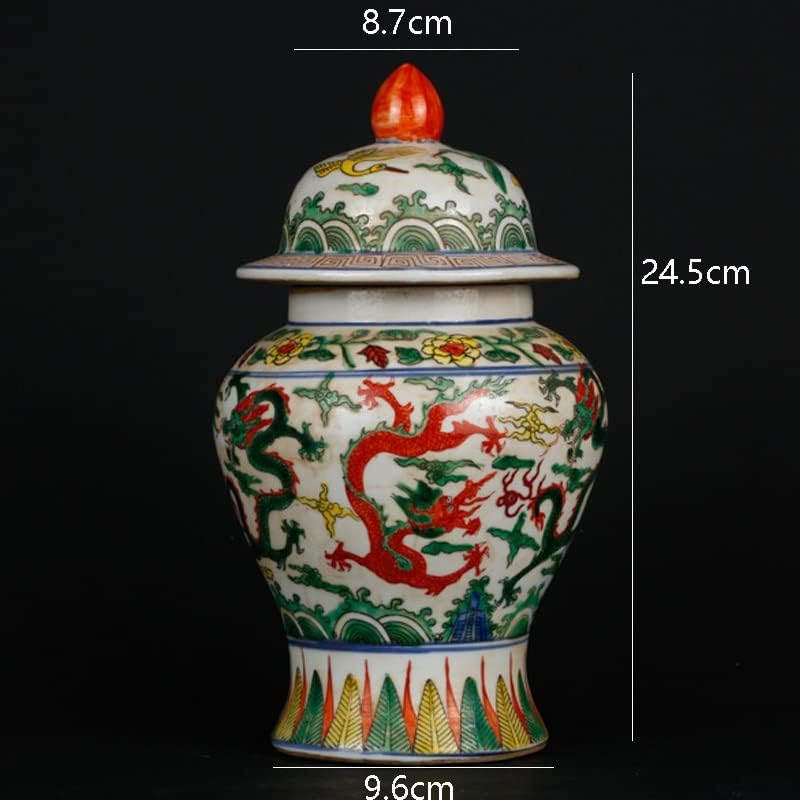 Ldchnh estilo chinês tanque antigo jarra antiga decoração ornamentos de porcelana
