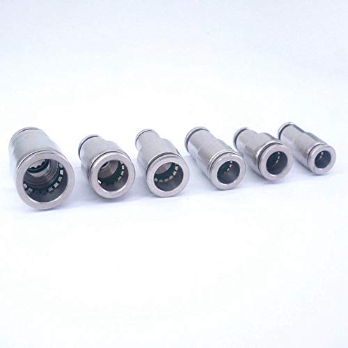 Ochoos 304 Aço inoxidável para tubo o/d 6-4mm 8-6mm 10-8mm 12-10mm 14-12mm 16-12mm União Redutor Pneumática Conectores Quick-