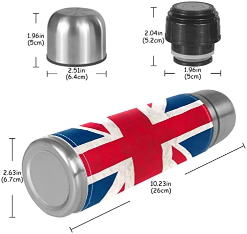 Caneca de café, termomar, caneca de viagem, copo de café, caneca de café isolada, padrão de bandeira britânica