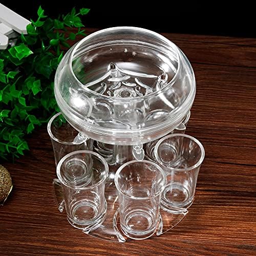 WJCCY 6 tiro de glass Dispensador de vinhos Wine Whisky Beer Dispenser Accessories Rack Bar Acessórios Caddy Liquor Dispensador Ferramentas de bebida