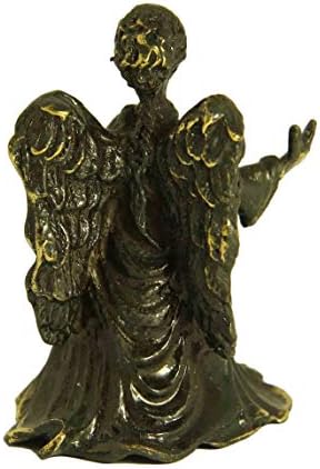 CTOC Angel Bronze Bell Statuette Handmade Figure Sovevenir 19825