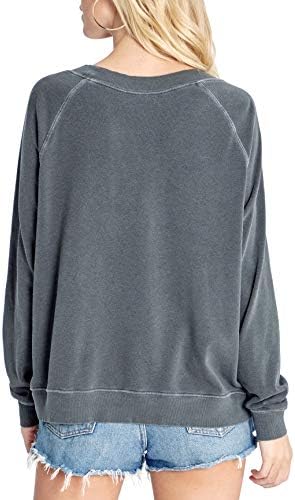 Sommers de Wildfox Sommers Pullover Sweetshirt, Pigmment Clean Black, Pequeno