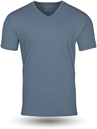 Camisetas limpas frescas Camiseta de decote em V para homens- macio e em forma de algodão em V-deco